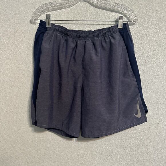 Nike Other - Nike Challenger Running Shorts Mens Size L Dri-Fit Brief Lined Drawstring Blue